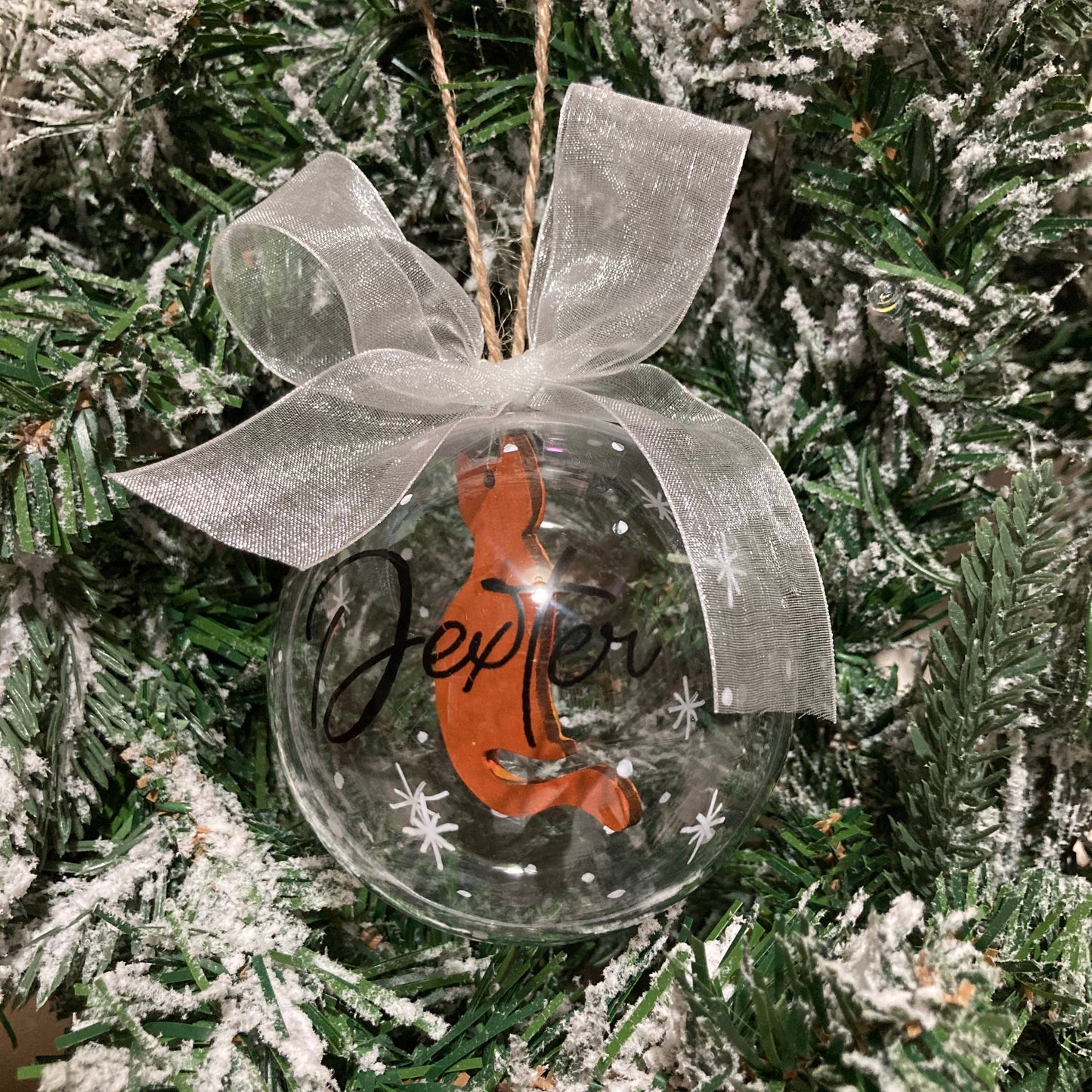 Personalised Cat Christmas Bauble