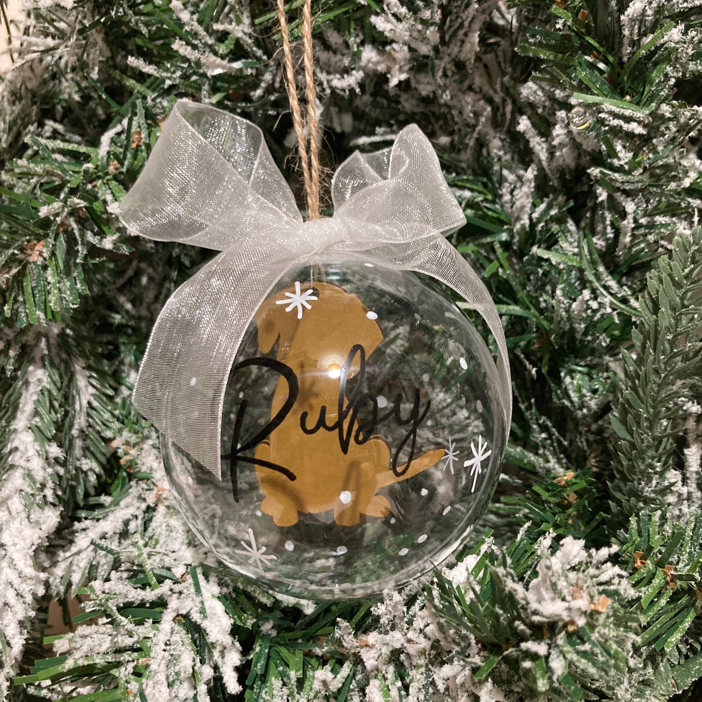 Personalised Dog Christmas Bauble