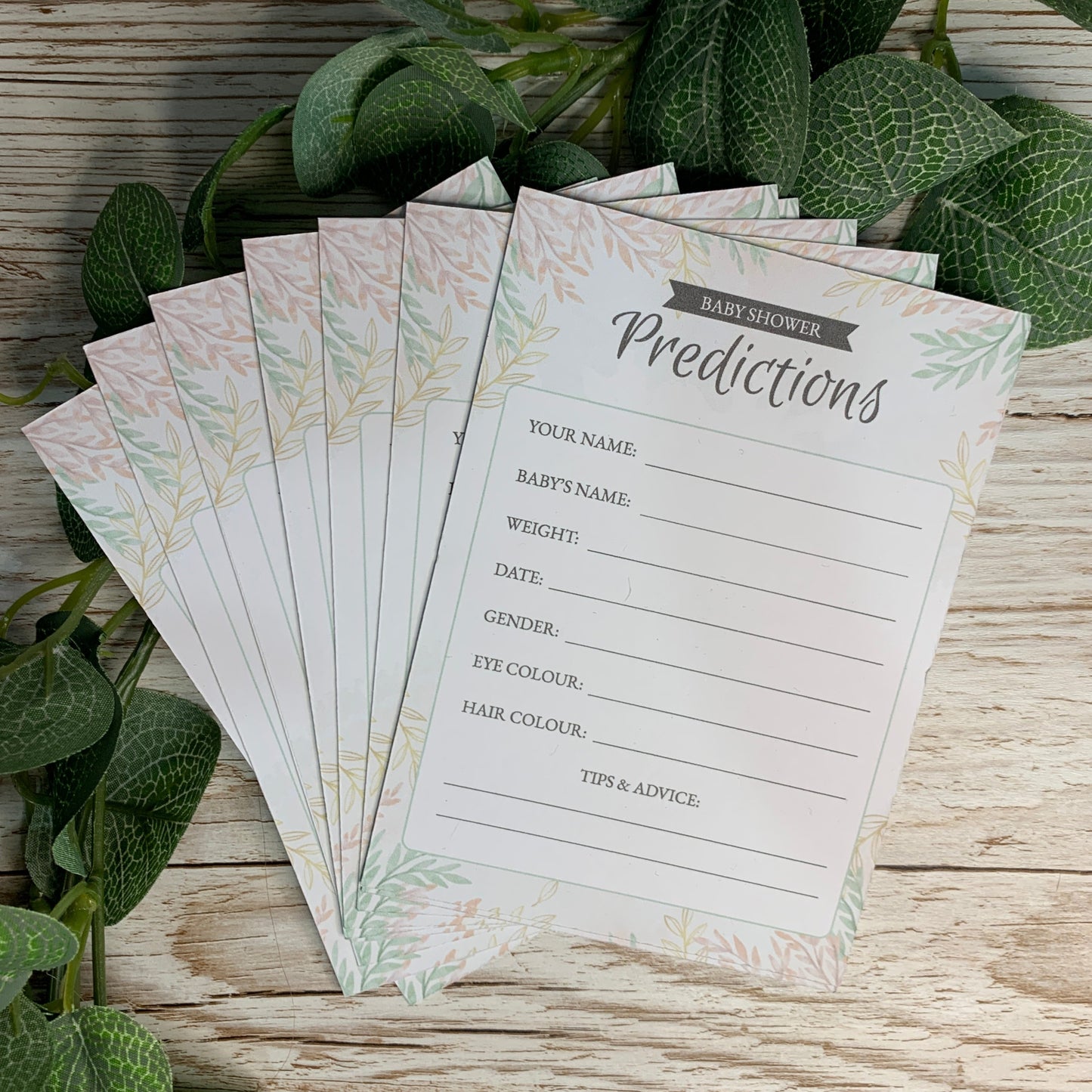 Prediction Cards - 20 Pack, Vintage Theme