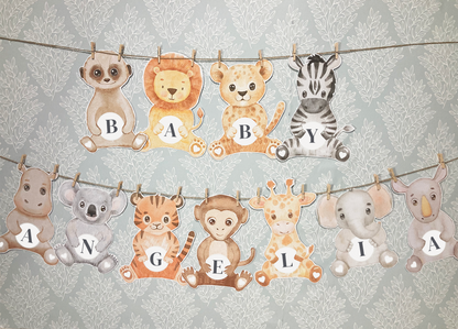 Personalised Animal Kingdom Bunting