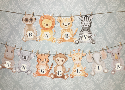 Personalised Animal Kingdom Bunting