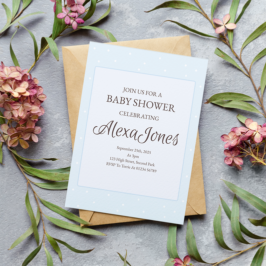 Baby Shower Invite - Coloured