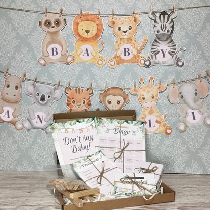 Small Baby Shower Bundle, Animal Kingdom Theme