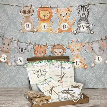 Small Baby Shower Bundle, Animal Kingdom Theme