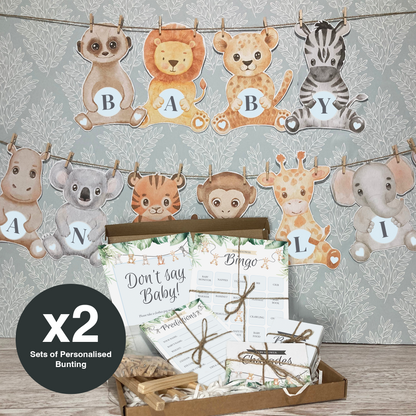 Large Baby Shower Bundle, Animal Kingdom Theme