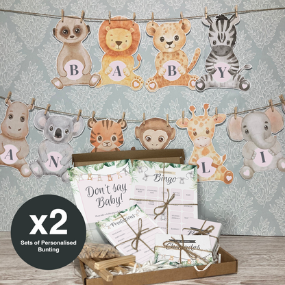 Large Baby Shower Bundle, Animal Kingdom Theme