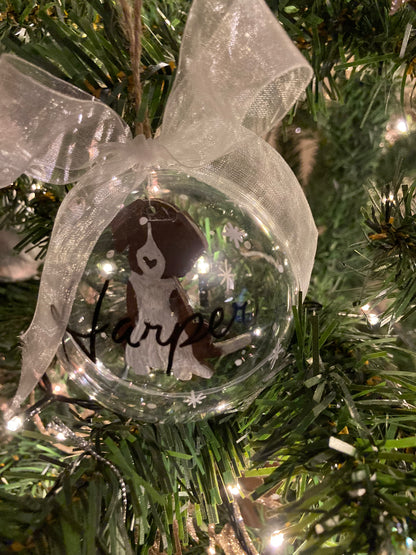 Personalised Dog Christmas Bauble