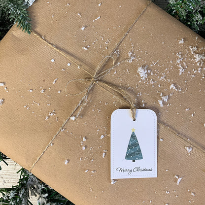 3 FOR £10 - Christmas Triangle Tree Gift Tags, 10 pack