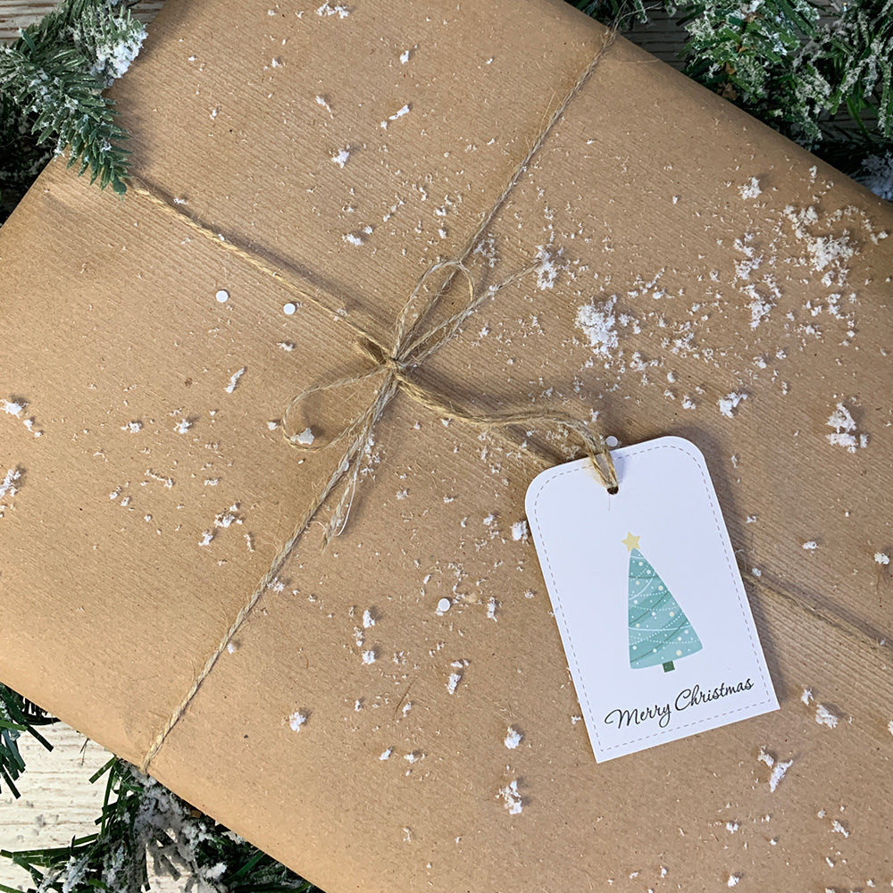 3 FOR £10 - Christmas Triangle Tree Gift Tags, 10 pack