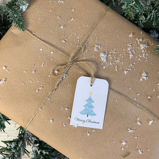 3 FOR £10 - Christmas Spiky Tree Gift Tags, 10 pack