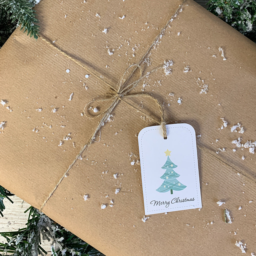 3 FOR £10 - Christmas Spiky Tree Gift Tags, 10 pack