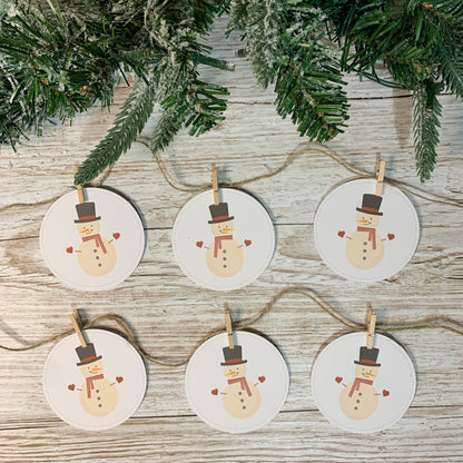 2 FOR £10 - Miniature Snow People Bunting