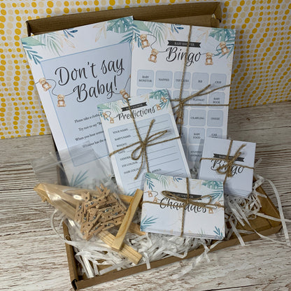 Baby Shower Games Bundle, Teddy Bear Theme