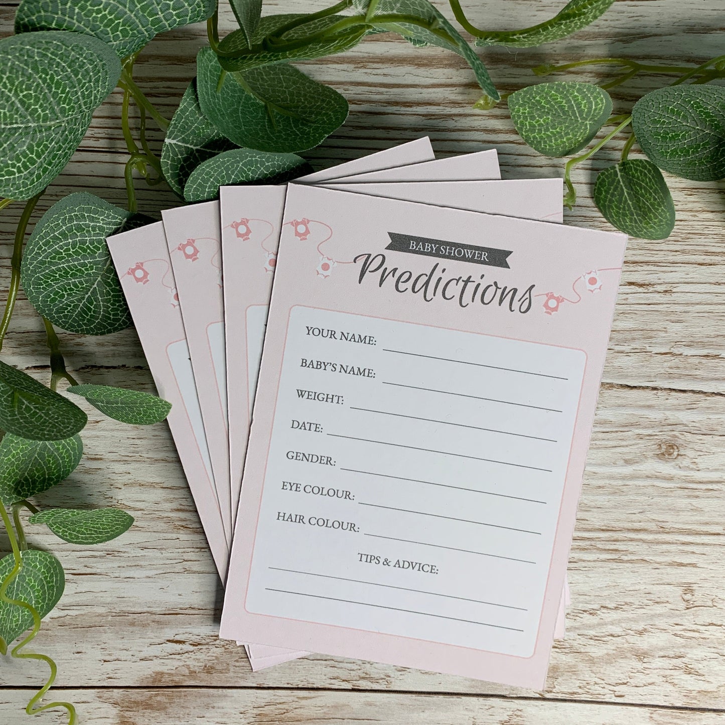 Prediction Cards - 10 Pack, Onesie Theme