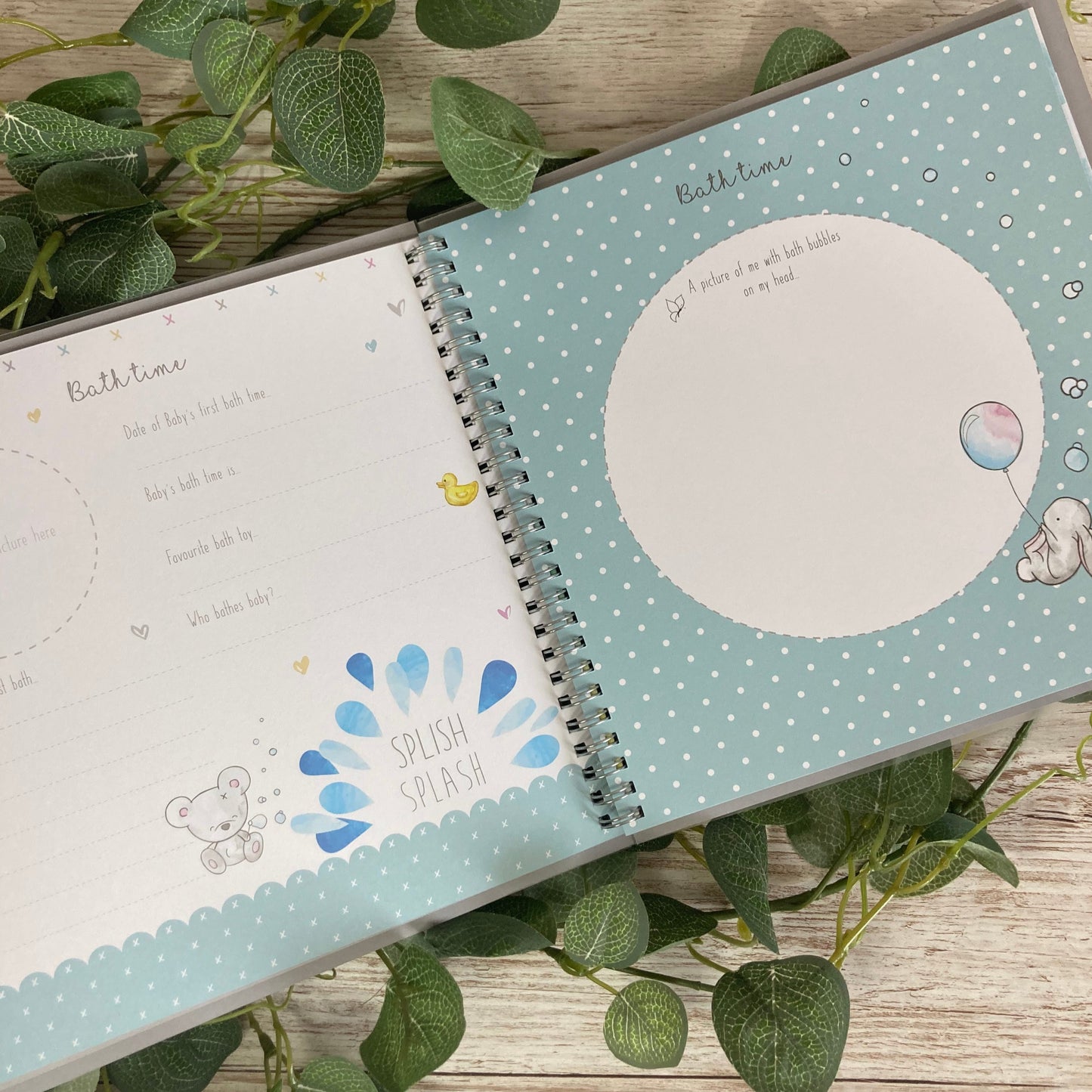 Bear & Bunny Baby Record Book