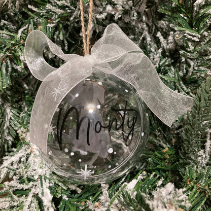 Personalised Dog Christmas Bauble