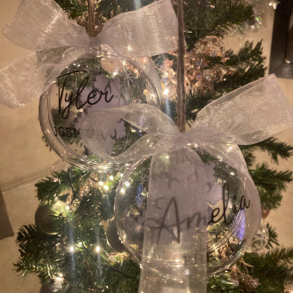 Personalised Christmas Baubles