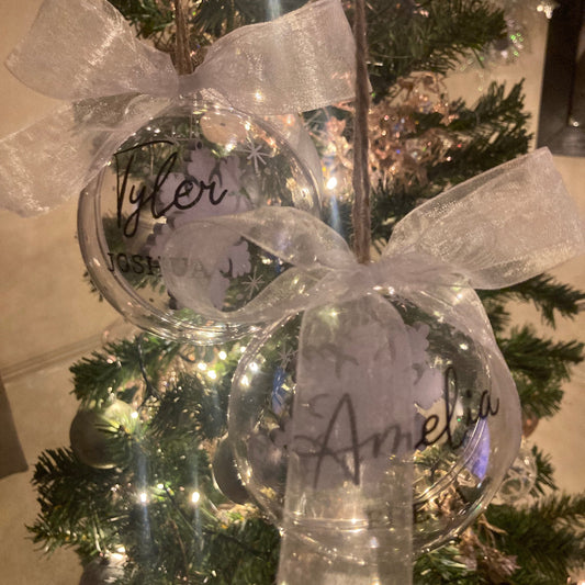 Personalised Christmas Baubles