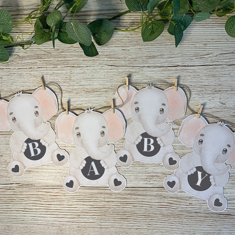 Personalised Elephant Bunting