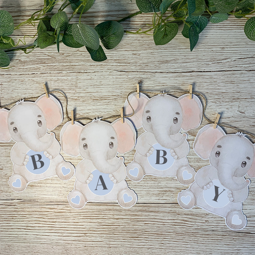 Personalised Elephant Bunting