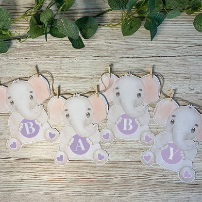 Personalised Elephant Bunting