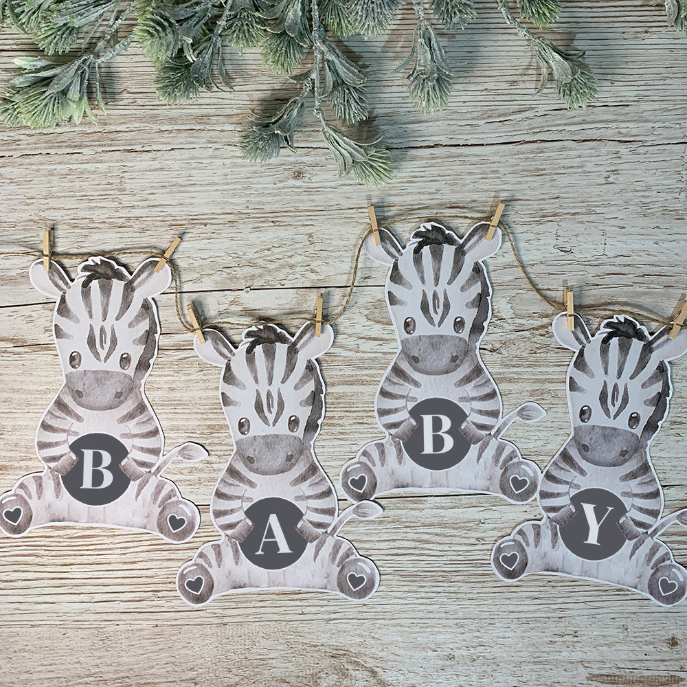 Personalised Zebra Bunting