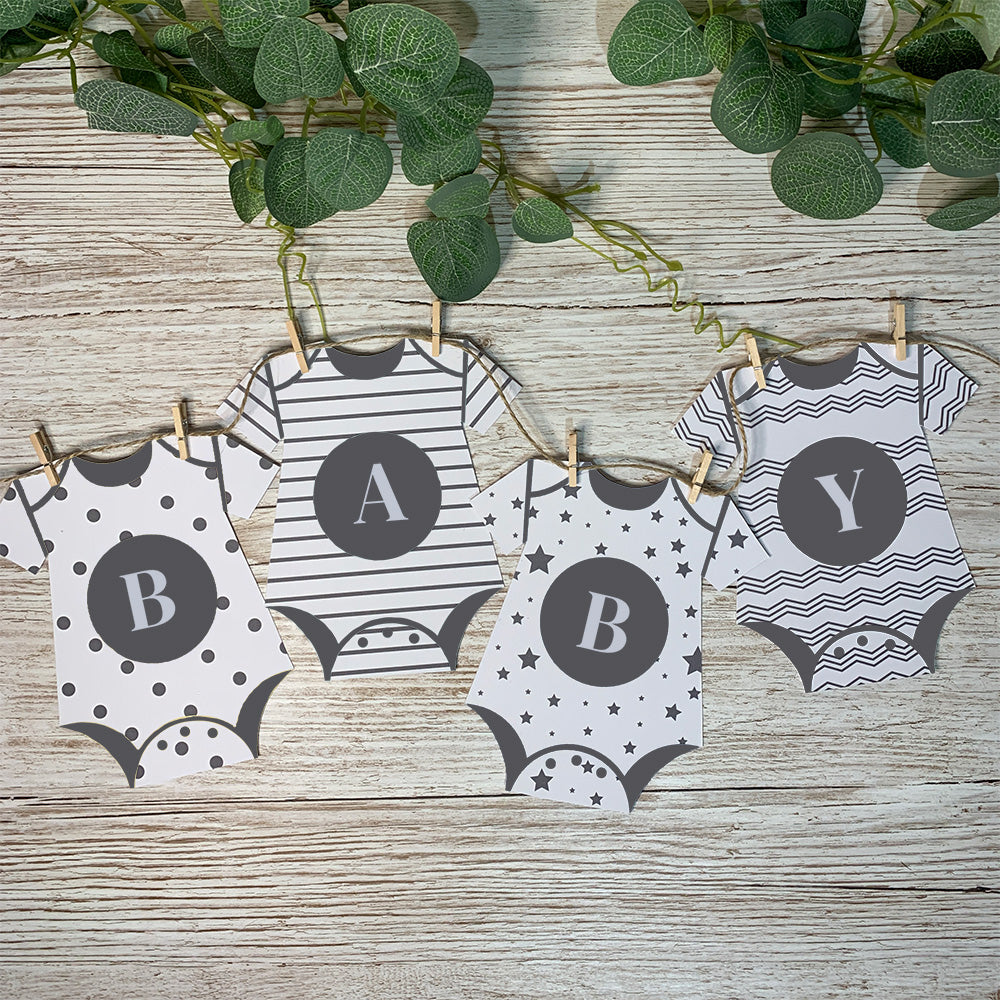 Personalised Onesie Bunting in Patterned Design