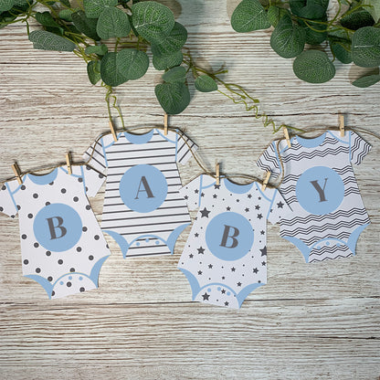 Personalised Onesie Bunting in Patterned Design