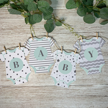 Personalised Onesie Bunting in Patterned Design