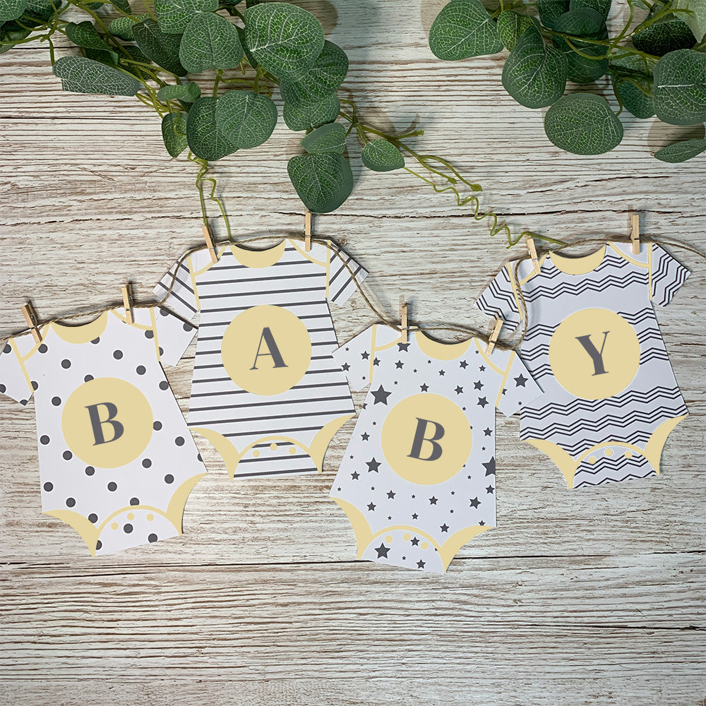 Personalised Onesie Bunting in Patterned Design