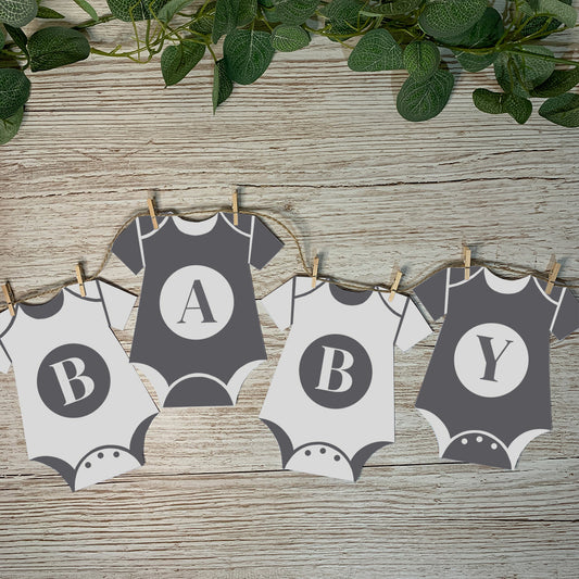 Personalised Onesie Bunting - 2 colour pack