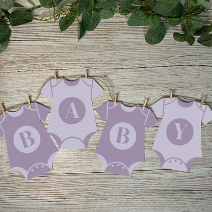 Personalised Onesie Bunting - 2 colour pack