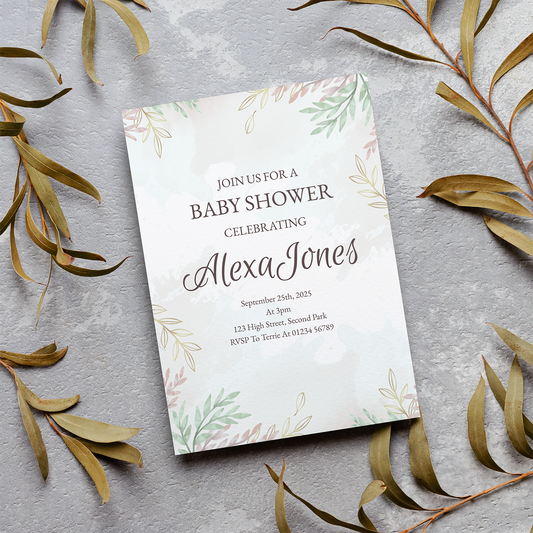 Baby Shower Invite - Vintage