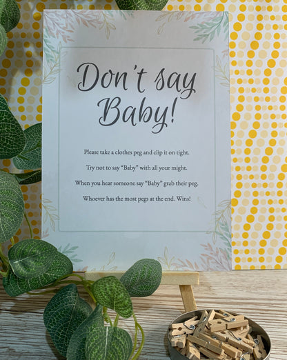 Baby Shower Games Bundle, Vintage Theme